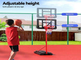 Everfit 1.6M Kids Basketball Hoop Stand System Portable BAS-HOOP-160-RDBK