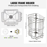 Manual Honey Extractor, 2/4 Frames Honey Spinner Extractor, Stainless Steel Beekeeping Extraction, V952-SDYMJBXGY1524JECGV0