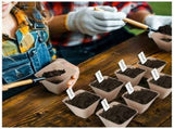 120 Pieces Biodegradable Seedling Pots, Biodegradable Pots, Biodegradable Seedling Pots for V1237-ZY-528-182