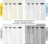 2 Pack White Sheer Linen Curtains, Grommet Light-Filtering Window Drapes for Bedroom and Living V1189-LC-AMZ-00227