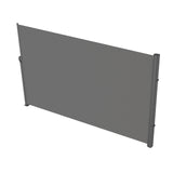 Retractable Side Awning, 160X300m Aluminum Outdoor Privacy Screen, 280g Polyester Water-proof V952-ZYPF160X300CMGY01V0
