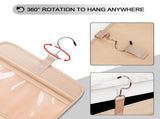 Travel Hanging Toiletry Bag for Women, with Jewelry Organizer Compartment, Cosmetic Essentials, V1192-AZ-W-3054