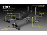 Everfit Weight Bench 8 in 1 Bench Press Adjustable Home Gym Station 200kg FIT-I-BENCH-M