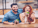 Moscow Mule Mugs of 4 18-oz Pure Plating Stainless Steel Drinking Cup with 4 Cocktail V1259-DP01-A-3775