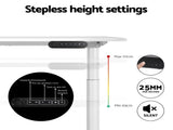 Artiss Standing Desk Motorised Electric Dual Motor 120CM White HASD-B-M10-WHDF-WHDB-120