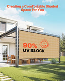 VEVOR 90% Sun Shade Cloth Privacy Screen 366 x 610 cm for Patio Garden V952-JBZGB185GSM2B9JMN001V0