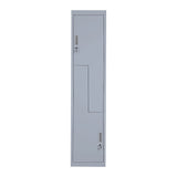 Grey Two-Door L-shaped Office Gym Shed Storage Lockers V63-835111