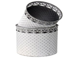 Set 2 French Country Round Planter / Storage 32cm V637-13307PLN