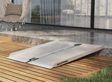 EQUIPMED 91cm Portable Folding Aluminium Access Ramp, 272kg Rated, for Wheelchair, Mobility Scooter, V219-HELRMPEQ09SA