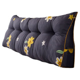 Triangular Wedge Headboard Pillow with Removable Cover, Back Support Bolster for Sitting Up in Bed V1369-AZ3-W-15343