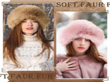 4 Pcs Women's Winter Faux Fur Bucket Hat, Fluffy Fuzzy Fisherman Mongolian Cap Beanie, Warm Hat for V1366-AZ2-W-11524