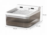 White Cat Water Fountain 3L, Cordless Pet Water Dispenser for Cats & Small Dogs,Wireless Pet V1243-YSJ1008CATWATERFOUNTAINWHITE