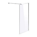 1200 x 2100mm Frameless 10mm Safety Glass Shower Screen V63-829781