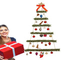 Christmas Tree Wall Hanging, Wooden Frame Walled Christmas Tree Christmas Decoration with Led V1366-AZ2-W-03985