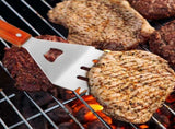 2 Pieces BBQ Extra Long Grill Turner and Grill Spatula, Stainless Steel Barbecue Grilling V1258-DP02-C-316