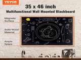35"x46" Rustic Wood Framed Chalkboard Wall Hanging Magnetic Wedding Sign V952-BG3546INCHMDFSHWLV0