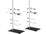 Lab Stand Support, Laboratory Retort Support Stand 2 Sets, Steel Lab Stand 23.6" Rod and 8.3" x 5.3" V952-SYZJJP2JT60C7MCUSV0