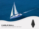 Black Rubber Boat Anchor Buoy for Docking with High Visibility and Durable Design V1370-AZ4-20227