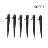 100pcs Drip Emitters 360 Degree Adjustable Water Flow Drippers Sprayer for Patio Lawn Bed Watering V1294-YM0706-3111230192214