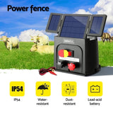 Giantz 8km Electric Fence Energiser PET Solar Energizer 0.3J SFC-SO30-8KM-N-PET