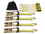 4 Pack Ratchet Tie Down Straps 5000 lbs 2 V952-SGJLDSGJ2X154A5JAV0