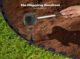 Landscape Edging, 3000 x 4 cm Plastic Garden Border Edging with 120 Spikes, No Dig, Flexible Lawn V952-SLPZ100FT15I7OUMN001V0