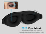 2 Pack 100% Blackout Sleep Masks Most Comfortable Contoured Eye Cups and Nose Covering for Women V1188-WTJ-LZZ-01368