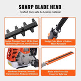 15.7-inch 26CC 2 Cycle Gas Hedge Trimmer, Gas Powered Pole Hedge Trimmer with Dual Sided Dual Action V952-RQLLJGZJDLLJRN337V0