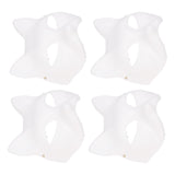 10PCS Cat Therian Face Cover Paper DIY Hand Painted Blank Animal Cat Half Face Cover with Fur and V1294-YM0901-3115250024711