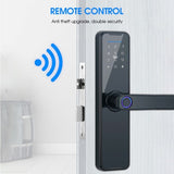 Tuya Home WIFI Smart Door Lock Biometric Fingerprint Smart Card Password Key USB V201-LOCK291BL8AU