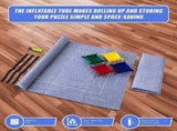 Puzzles Rollers 2 Sets Table Jigsaw Puzzles Felt Mat Board Inflator Puzzle Blanket V63-916191