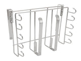 Under Cabinet Hanging Shelf Stainless Steel Under Shelf Storage Rack with Multiple Hooks for Cutting V1294-YM0901-3118240222511