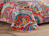 100% Cotton Coral Rainbow Paisley Coverlet Bedspread Set V745-MMPAC060965Q13U