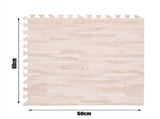 White Wood Grain Interlocking Heavy Duty EVA Foam Gym Flooring Mats - 60x60cm - 24 Tiles LSB-59372