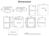 NEMA Steel Enclosure ,12 x 8 x 6'' NEMA 4X Steel Electrical Box, IP66 Waterproof & Dustproof, V952-DQXJSTCFS30X20X15V0