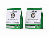 ASMOKE 20lbs x2 Premium Apple Wood Pellets Smoker & Grill Natural Sweet Fruit Flavour BBQ Fuel V642-ASMOKE-9.5KG-X-2--(19-KG)-OF-100%-PURE-APPLEWOOD-PELLETS