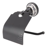 Paper Towel Dispenser Dark Bronze Blue and White Porcelain Wall Mounted Tissue Roll Holder for V1294-YM0626-3112220085511