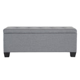 Artiss Storage Ottoman Blanket Box 97cm Linen Grey OTM-L2-LINEN-GY
