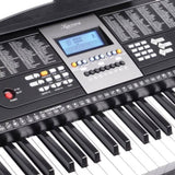 Karrera 61-Keys Electronic Keyboard Piano with Stand - Black EKB-CHJ-61-BK