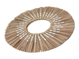 Seagrass Wall Mirror Hand Woven Decorative Round Seagrass Hanging Mirror for Entryway Bedroom V1294-YM0703-3115230038413
