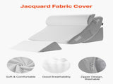 Wedge Pillow for Sleeping, 4 Pcs Adjustable Orthopedic Bed Wedge Set, Support Leg Neck Shoulder, V952-XXZKDJXXZ4JTN08JX001V0