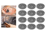 20Pcs Stainless Steel Scrubber Steel Wire Ball Dish Bowl Pot Scouring Brush Kitchen Cleaning Tool V1294-YM0718-3118200270611
