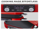 Morphy Richards 3L Non-Stick Multifunction Electric Cooker Pan in Red MRMP3RD