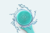 Electric Body Brush for Back with 5 Interchangeable Heads Long Handle for Spa Shower - Green V1263-JX-6500