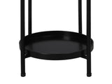 Levede 2 Tier Plant Stand Outdoor Indoor Black Large UM1200-L-BK