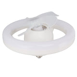 Ceiling Fan Light 360 Degree Rotate Dimmable E27 Adjustable LED Lamp 5 Blade 48W with Remote Control V1294-YM0706-3119230096611