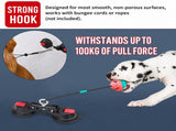 Heavy-Duty Suction Cup Anchor for Large Dogs 360&deg Rotating Metal Ring, Dual 120mm Strong Suction V1341-ZY-S48SWVWA-DUALSUCTION-CUP