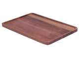Walnut Service Plate Square Decoration Fruit Food Dessert Plate Tray Wooden BBQ Plate34x23x2 V1294-YM0718-3111200300913