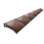 Instahut Window Door Awning 1mx6m - Brown AWN-PC6-1X6-BR