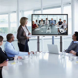 32-80 Rolling TV Stand with 2-Tier Shelf Adjustable Mount V178-66763